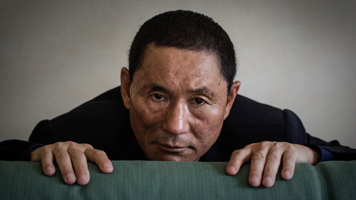 Takeshi Kitano, regista. 59ª Mostra del Cinema di Venezia - Lido di Venezia, 4 settembre 2002 Copyright/archivio: Piermarco Menini