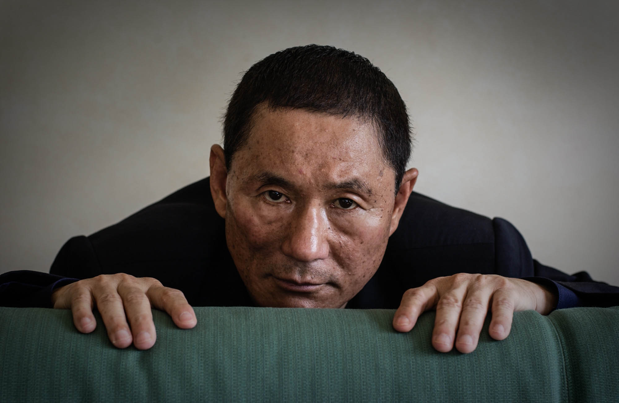 Takeshi Kitano, regista. 59ª Mostra del Cinema di Venezia - Lido di Venezia, 4 settembre 2002 Copyright/archivio: Piermarco Menini